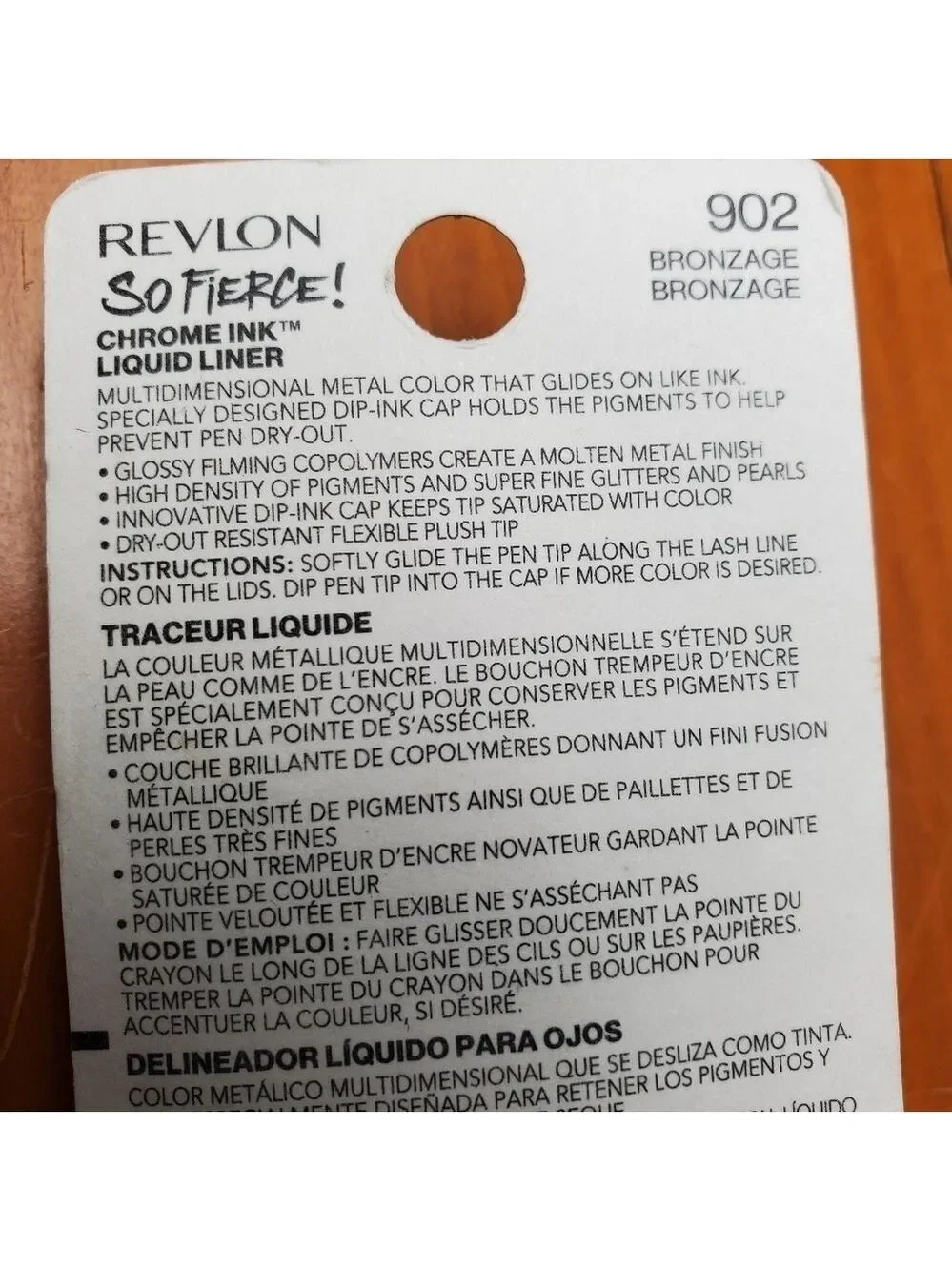 Revlon So Fierce! Chrome Ink Liquid Liner 902 Bronzeage, NIP